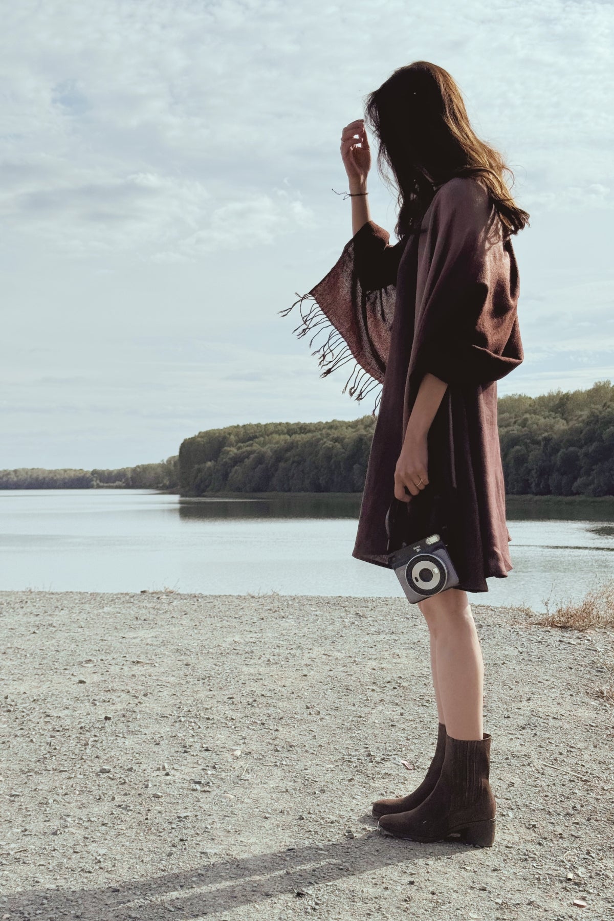 Carol Flared Dress in Dark Chocolate