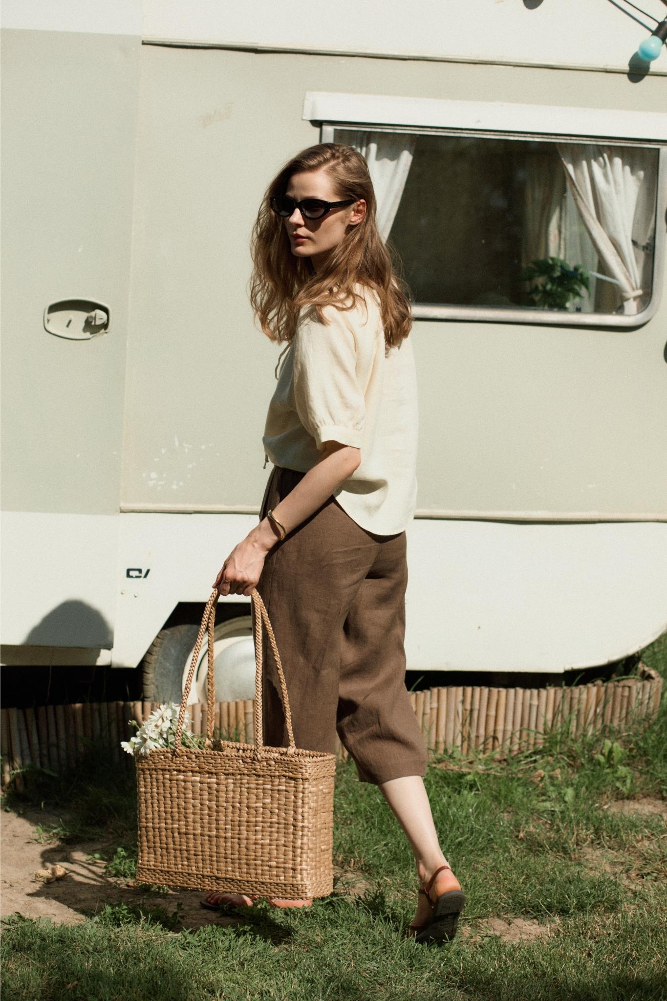 Amber Pleated Trousers