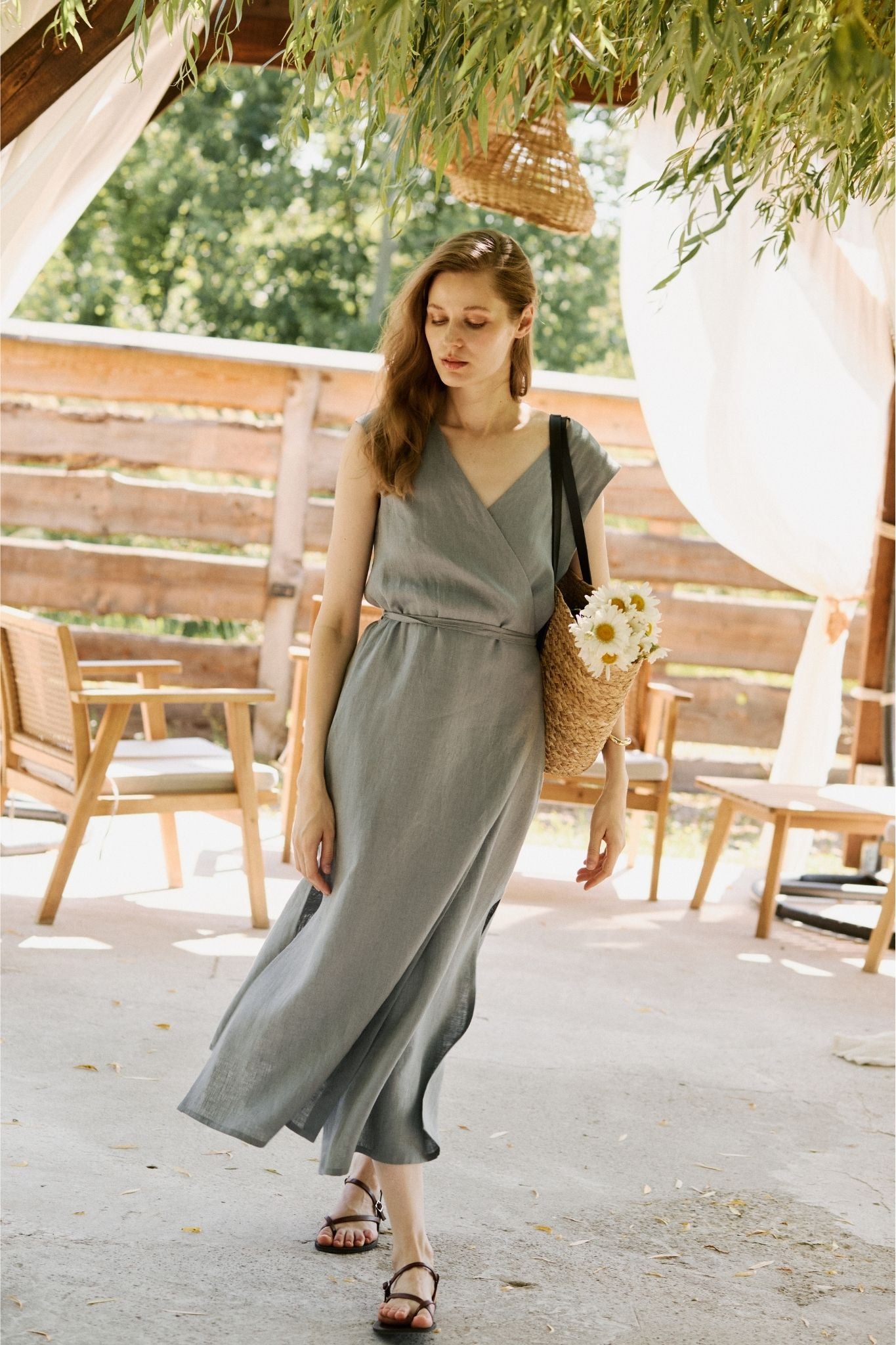 Rochie din in Claire