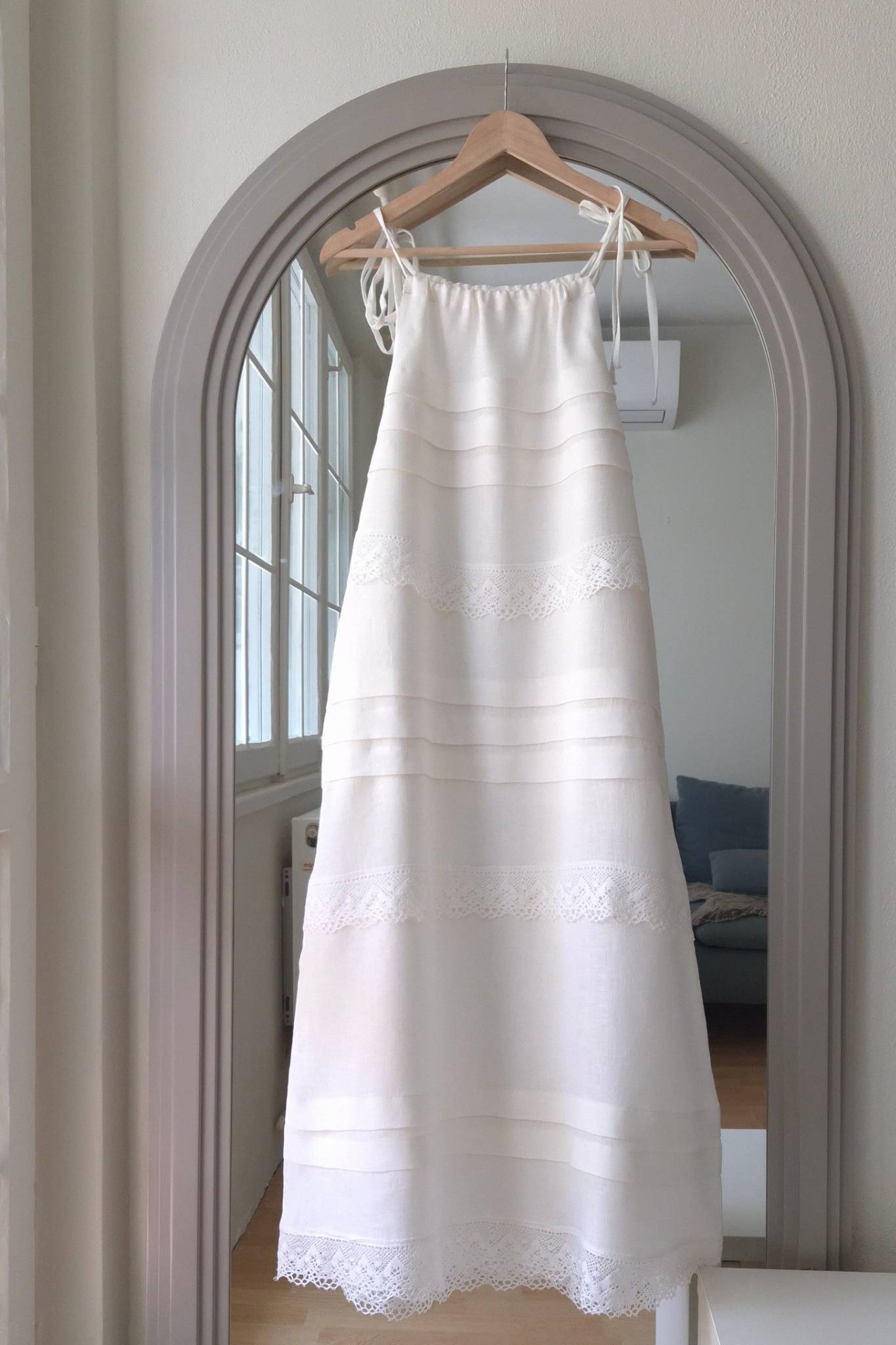Imperfect Heather Pleated Dress