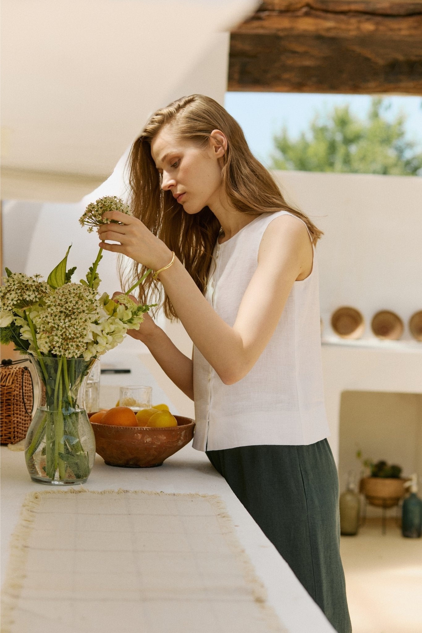 Julie Top White