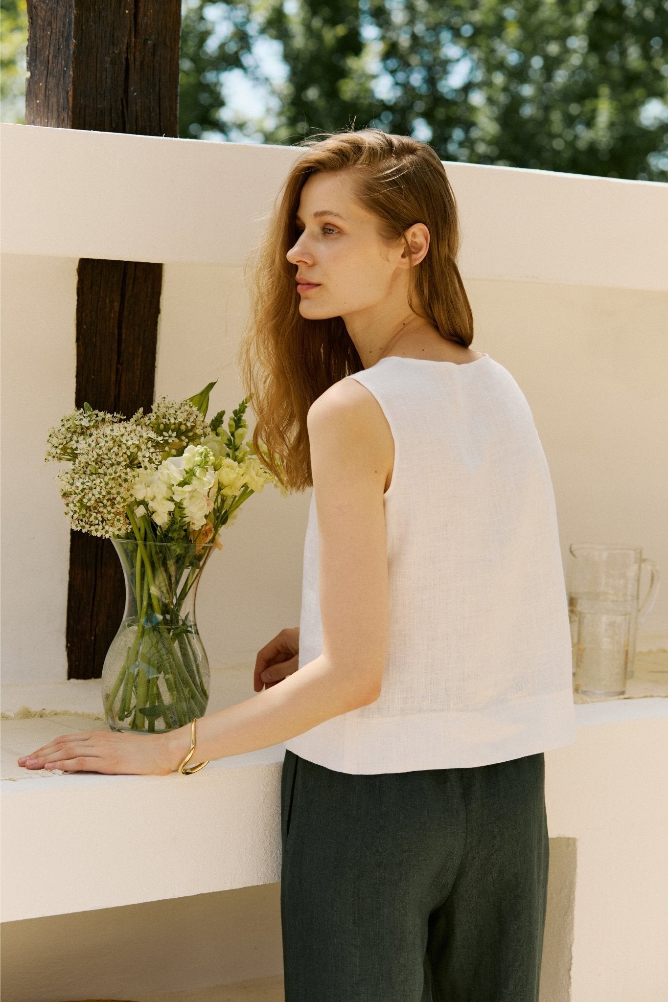 Julie Top White